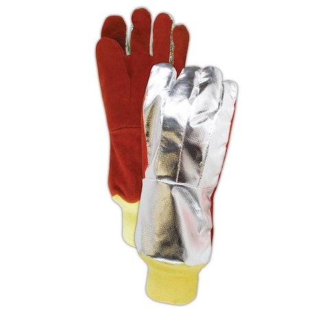 WeldPro Aluminized Back Welding Gloves With Kevlar Knit Wrist